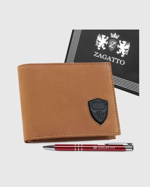 Zagatto men's horizontal leather wallet ZG-N992-F11 - thumbnail
