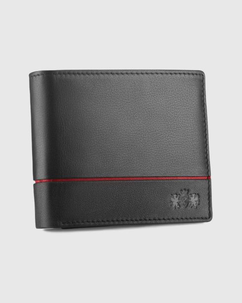 Men's leather wallet, horizontal, ZG-N992-F5 RFID Secure