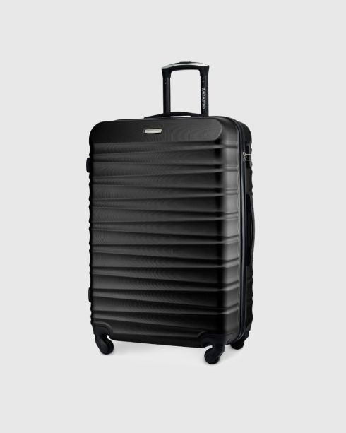 Large wheeled suitcase, 75x48x29, black, ZG501 ABS A Black