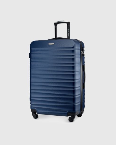 Large wheeled suitcase, 75x48x29, navy blue, ZG501 ABS A D.Blue