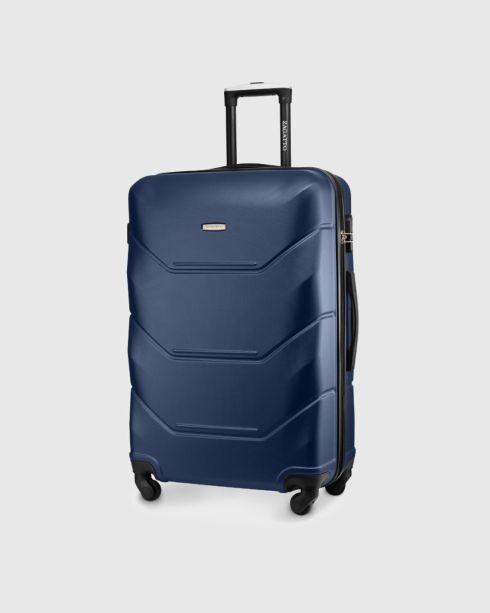 Large wheeled suitcase, 75x48x29, navy blue, ZG504 ABS A D.Blue