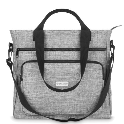Women's shoulder bag - grey - 3 strap lengths, Zagatto ZG704 - thumbnail