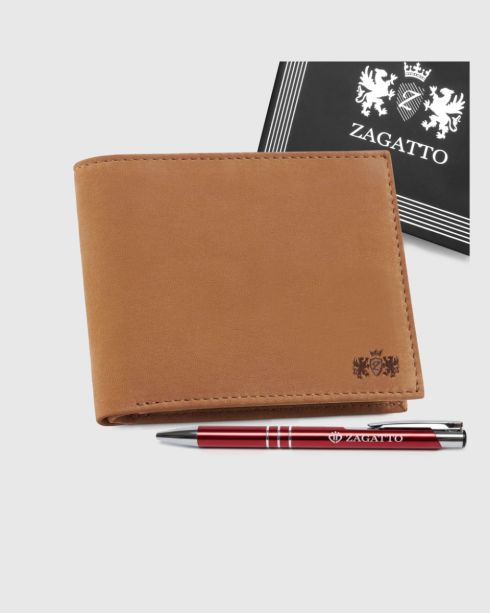 Zagatto men's horizontal leather wallet ZG-N992-F10 - thumbnail