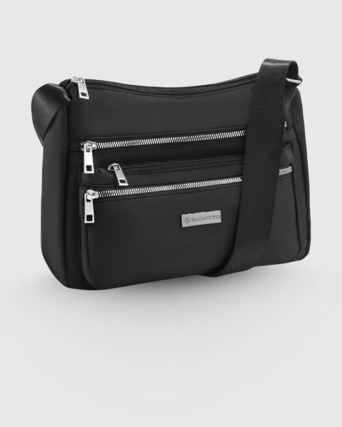 Women's black urban handbag ZG813