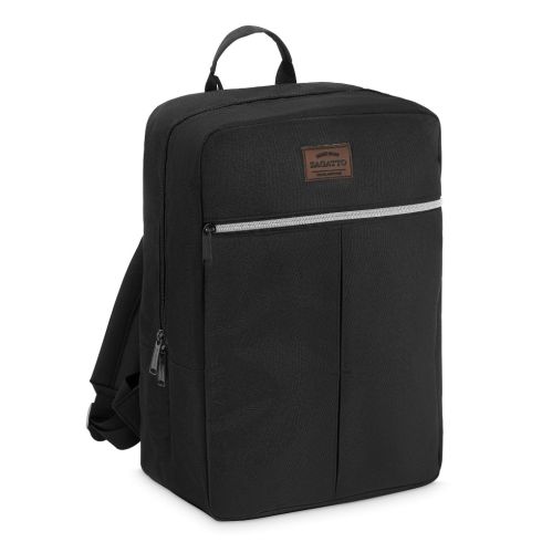Black travel backpack, for airplane, 40x20x25, ZG834