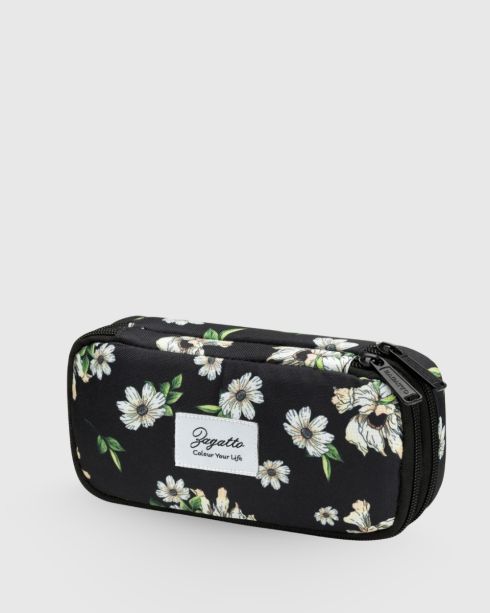 Two-compartment floral pencil case ZG880