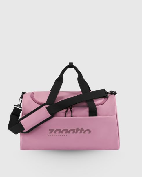 Women's sports bag, eco-leather, pink, ZG933