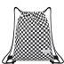 Checkerboard drawstring bag ZG709