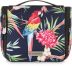 Cosmetic bag in floral pattern, with hanging hook and mirror “Rio” ZG732