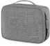 Gray organizer for cables and electronic accessories ZG733