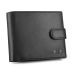 men's leather wallet, horizontal, snap closure, ZG-N992L-F2 RFID Secure