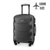 Cabin suitcase on wheels 55x40x20, graphite, ZG504 ABS C Graphite