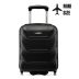 Cabin suitcase on wheels 40x30x20, black, ZG507 ABS MINI Black