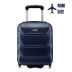 Cabin suitcase on wheels 40x30x20, navy blue, ZG507 ABS MINI Blue