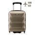 Cabin suitcase on wheels 40x30x20, gold, ZG507 ABS MINI Champ