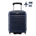 Cabin suitcase on wheels 40x30x20, navy blue, ZG508 ABS MINI Blue