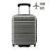 Cabin suitcase on wheels 40x30x20, silver-gray, ZG508 ABS MINI S.GRAY
