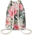 Drawstring bag-backpack in floral pattern, ‘Marsilia’, ZG669