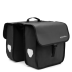 Double pannier for bicycle rack, black ZG864