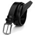 Men's leather belt, black, ZG-944