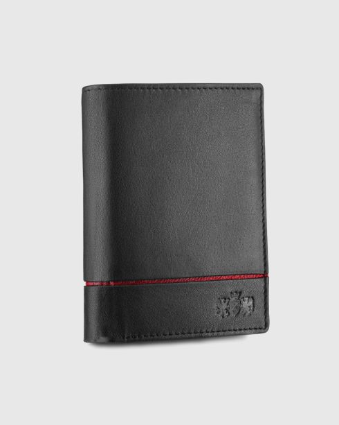 Men's vertical leather wallet ZG-N4-F5 RFID Secure