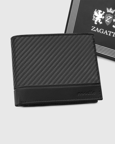 Men's leather wallet, horizontal, ZG-N992-F7 RFID Secure