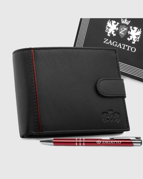 Zagatto men's horizontal leather wallet ZG-N992L-F16 - thumbnail
