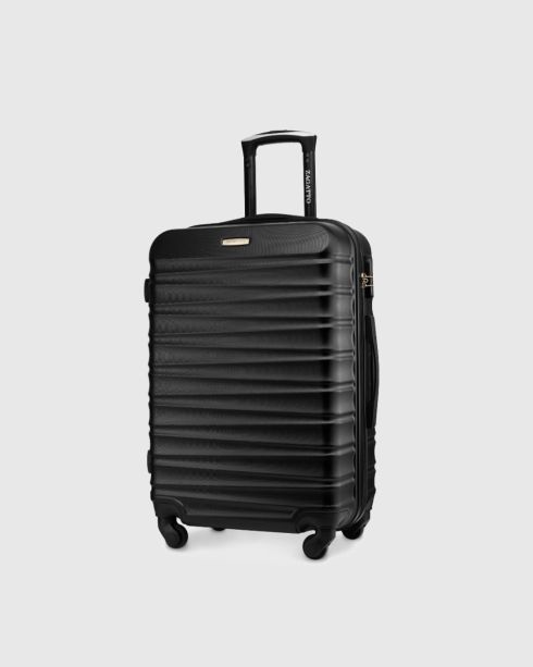 Medium wheeled suitcase, 65x42x26, black, ZG501 ABS B Black