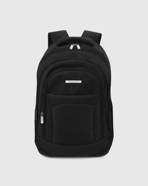Black backpack with breathable back ZG700