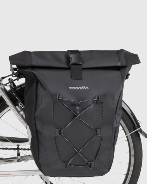 Side pannier for bicycle rack, black ZG857