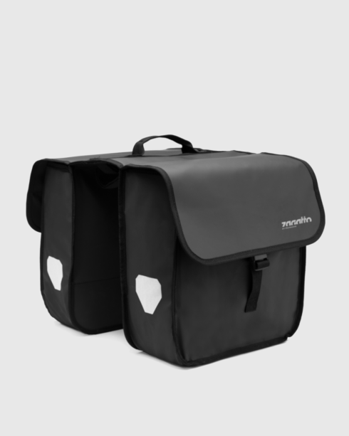 Double pannier for bicycle rack, black ZG864