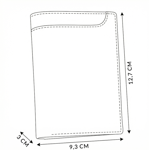 Men's leather wallet, vertical, ZG-N4-F13 RFID Secure