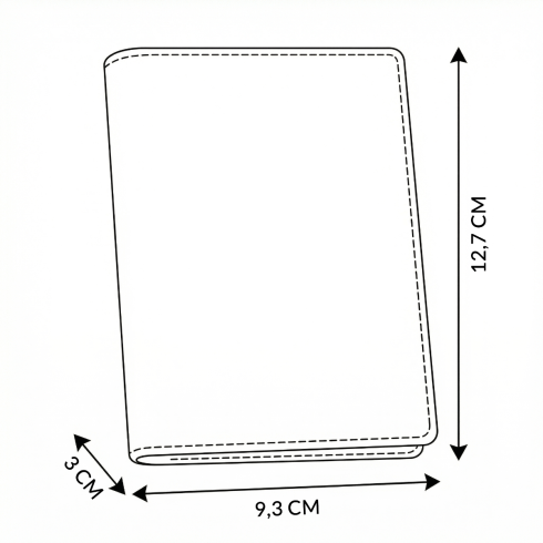 Men's leather wallet, vertical, ZG-N4-F2 RFID Secure