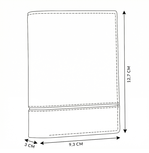 Men's leather wallet, vertical ZG-N4-F5 RFID Secure