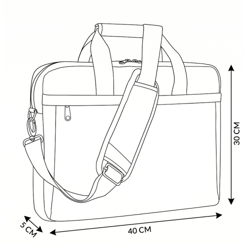 Gray Laptop bag 15.6” ‘Oxford’ ZG107