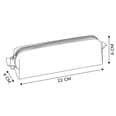 One-compartment pencil case, black ZG717