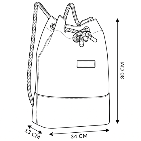 Women's backpack, beige, with floral pattern, "Marsilia", ZG668