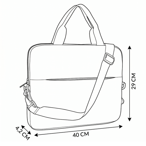 Laptop bag 15.6” in leaves and flowers ‘Nairobi’ ZG675