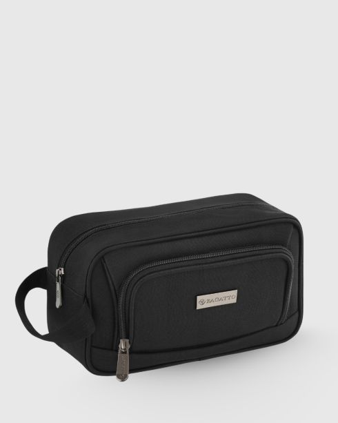 Zagatto ZG730 black zippered cosmetic bag - main photo, thumbnail