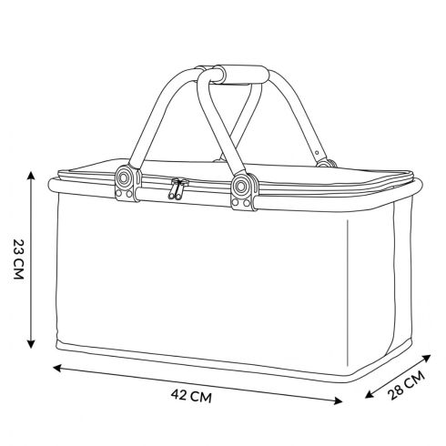 Black Picnic / thermal basket ZG744