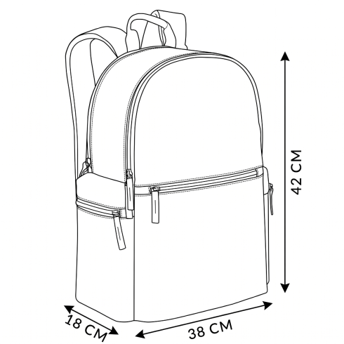 Backpack with dedicated laptop compartment ZG763 - 27L