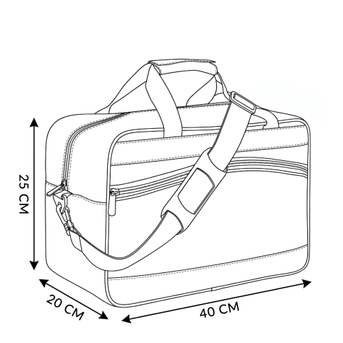 Checkerboard pattern travel bag 40x20x25, ZG828