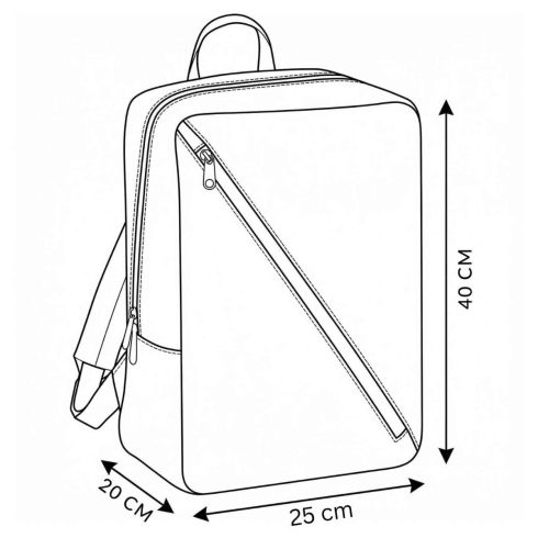 Colorful travel backpack, for airplane, 40x20x25, ZG768