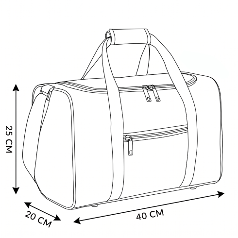 Black airplane travel bag with protective legs, RYANAIR, WIZZAIR 40x20x25 ZG770