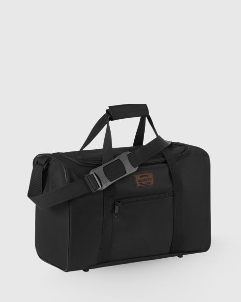 Black airplane travel bag with protective legs, RYANAIR, WIZZAIR 40x20x25 ZG770