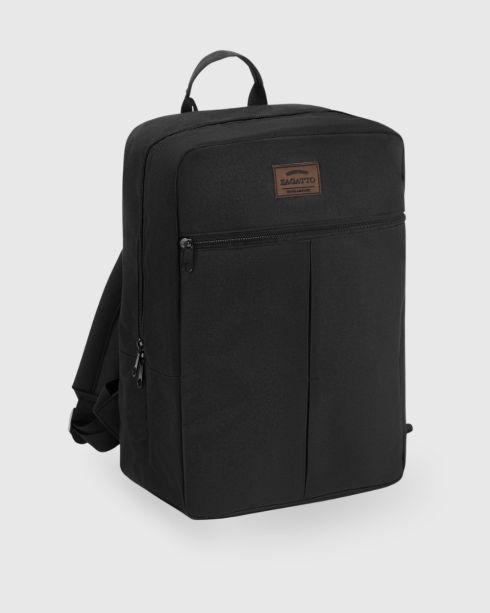 Black travel backpack, for airplane, 40x20x25, ZG771