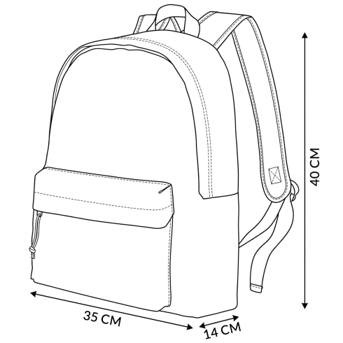 Urban backpack, Orlando collection, grey, 20L, ZG775