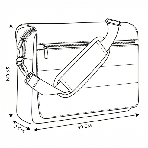 ZG784 Messenger city bag
