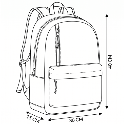 Urban backpack, Orlando collection, 18L, ZG788