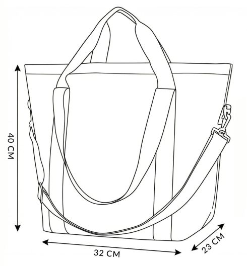 Women's shoulder bag, shopper ZG815